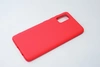 Чехол силиконовый матовый Samsung A41, красный