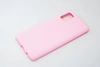 Чехол силиконовый матовый Samsung A41, розовый