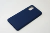 Чехол силиконовый матовый Samsung A41, синий
