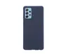 Чехол силиконовый матовый Samsung A72, синий