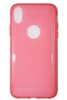 Чехол силиконовый плотный прозрачный iPhone XR, красный