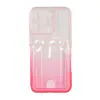 Чехол силиконовый с визитницей iPhone 13 Pro, розовый (01)