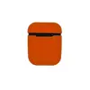 Чехол-бокс для Apple Airpods силиконовый, оранжевый №10