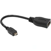 Адаптер-переходник microHDMI (M) to HDMI (F) кабель 20см (OT-AVW25)