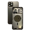 Задняя крышка/ Корпус iPhone 12 Pro Max в сборе с рамкой, черный (CE)