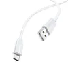 USB кабель micro USB BOROFONE BX55 Harmony (100см, 2,4A), белый