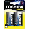 Батарейка Toshiba LR20/2BL (1,5v, алкалиновая) упаковка блистер 2 шт