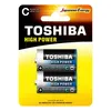 Батарейка Toshiba LR14/2BL (1,5v, алкалиновая) упаковка 2 шт