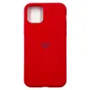 Чехол силиконовый гладкий Soft Touch iPhone 11 Pro, ярко-красный (логотип "Сердце")