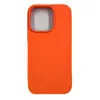 Чехол силиконовый гладкий Soft Touch iPhone 14 Pro, оранжевый №2 (закрытый низ)