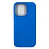 Чехол силиконовый гладкий Soft Touch iPhone 14 Pro, синий №3 (закрытый низ)