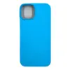 Чехол силиконовый гладкий Soft Touch iPhone 14, голубой №16 (закрытый низ)