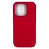 Чехол силиконовый гладкий Soft Touch iPhone 14 Pro, бордовый №35 (закрытый низ)
