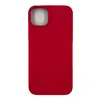 Чехол силиконовый гладкий Soft Touch iPhone 14 Plus, бордовый №35 (закрытый низ)