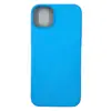 Чехол силиконовый гладкий Soft Touch iPhone 14 Plus, голубой №16 (закрытый низ)