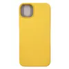 Чехол силиконовый гладкий Soft Touch iPhone 14 Plus, желтый №4 (закрытый низ)