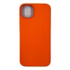 Чехол силиконовый гладкий Soft Touch iPhone 14 Plus, оранжевый №2 (закрытый низ)