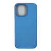 Чехол силиконовый гладкий Soft Touch iPhone 14 Pro Max, светло-синий №38 (закрытый низ)