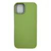 Чехол силиконовый гладкий Soft Touch iPhone 14, зеленый №1 (закрытый низ)