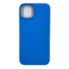 Чехол силиконовый гладкий Soft Touch iPhone 14, синий №3 (закрытый низ)