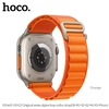 Нейлоновый ремешок Apple Watch (42/ 44/ 45/ 49 мм) HOCO WA13 Alpine loop Original Series, оранжевый