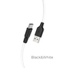 USB кабель Type-C HOCO X21 Plus Silicone (100см), черно-белый