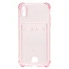 Чехол-накладка - SC300 с картхолдером для "Apple iPhone X/iPhone XS" (pink)