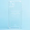 Чехол-накладка - SC300 с картхолдером для "Apple iPhone 14 Plus" (white)