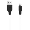 Кабель USB - Apple lightning Hoco X21 Silicone  100см 2A  (black/white)