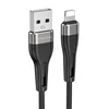 Кабель USB - Apple lightning Borofone BX46  100см 2,4A  (black)