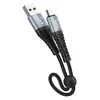 Кабель USB - micro USB Hoco X38 Cool Charging  25см 2,4A  (black)