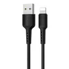 Кабель USB - Apple lightning Borofone BX16 Easy  100см 2A  (black)