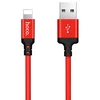 Кабель USB - Apple lightning Hoco X14 Times Speed  200см 2A  (red/black)