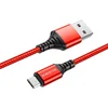 Кабель USB - micro USB Borofone BX54 Ultra bright  100см 2,4A  (red)