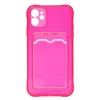 Чехол-накладка - SC276 с картхолдером для "Apple iPhone 11" (pink)
