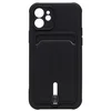 Чехол-накладка - SC304 с картхолдером для "Apple iPhone 12" (black)