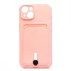 Чехол-накладка - SC304 с картхолдером для "Apple iPhone 13" (light pink)
