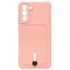 Чехол-накладка - SC304 с картхолдером для "Samsung SM-G990 Galaxy S21FE" (light pink) (208752)