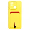 Чехол-накладка - SC304 с картхолдером для "Xiaomi Redmi 10C" (yellow)