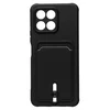 Чехол-накладка - SC304 с картхолдером для "Huawei Honor X6" (black) (217937)