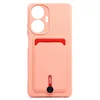 Чехол-накладка - SC304 с картхолдером для "Realme C55" (light pink)