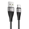 Кабель USB - Type-C Hoco X57 Blessing  100см 3A  (black)