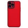 Чехол-накладка - PC084 экокожа для "Apple iPhone 13 Pro Max" (red) (219671)
