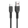 Кабель USB - micro USB SKYDOLPHIN S58V  100см 2,4A  (black)