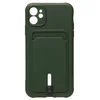 Чехол-накладка - SC304 с картхолдером для "Apple iPhone 11" (dark green) (208471)
