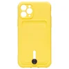 Чехол-накладка - SC304 с картхолдером для "Apple iPhone 11 Pro" (yellow)