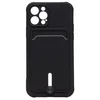 Чехол-накладка - SC304 с картхолдером для "Apple iPhone 12 Pro" (black)