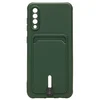 Чехол-накладка - SC304 с картхолдером для "Samsung SM-A307 Galaxy A30s/SM-A505 Galaxy A50/SM-A507 Galaxy A50s" (dark green) (208729)