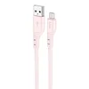 Кабель USB - micro USB Hoco X97 Crystal  100см 2,4A  (light pink)