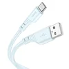 Кабель USB - Type-C Hoco X97 Crystal  100см 3A  (light blue)